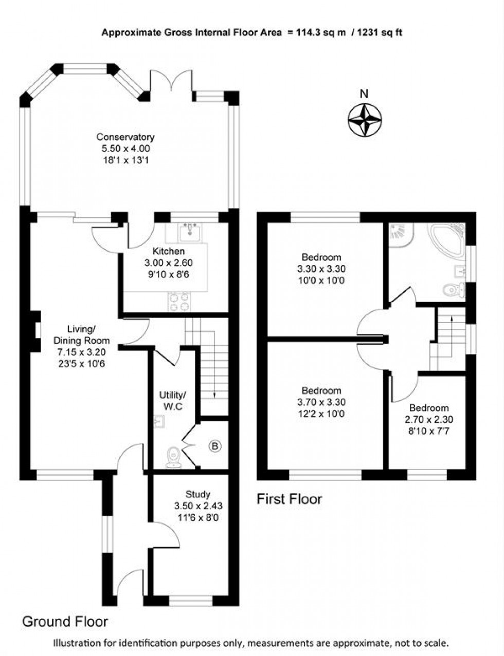 Floorplan for Mardale Crescent, Lymm