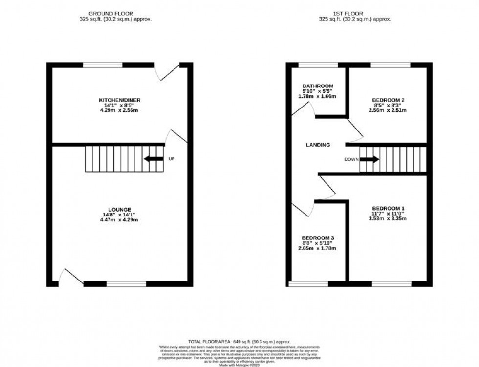 Floorplan for Wayford Close, Frodsham