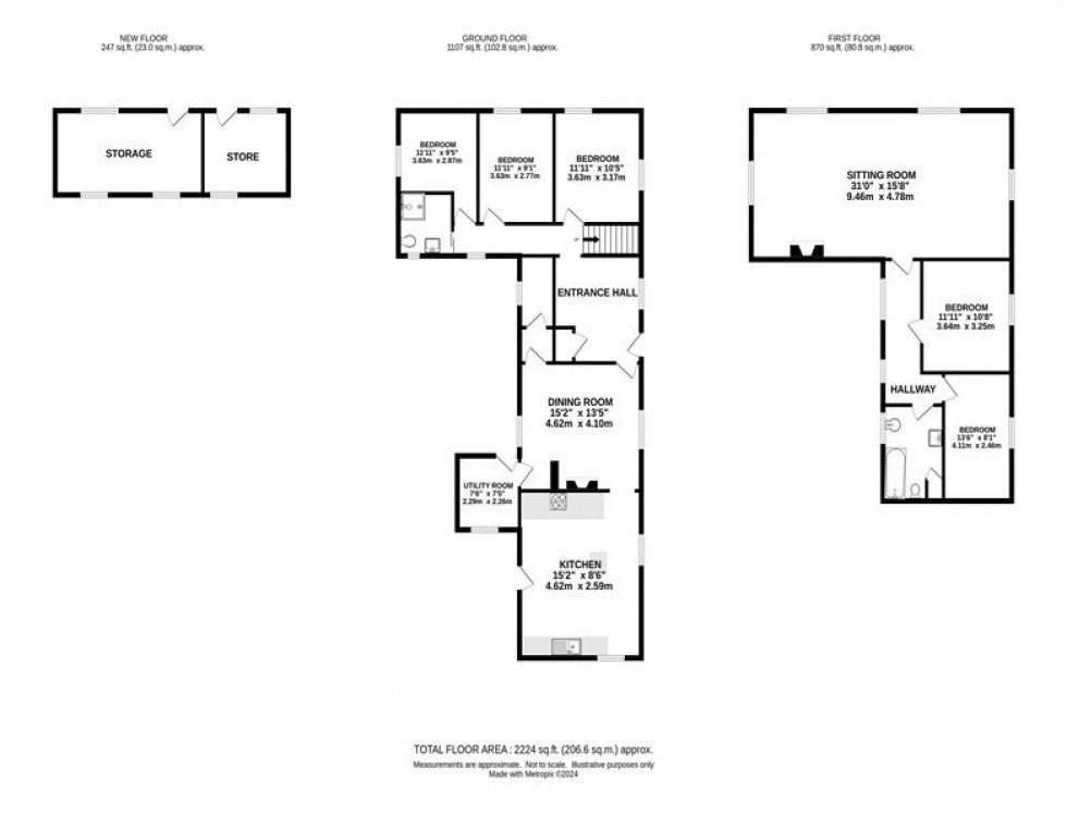 Floorplan for Bridgemont, Whaley Bridge, High Peak