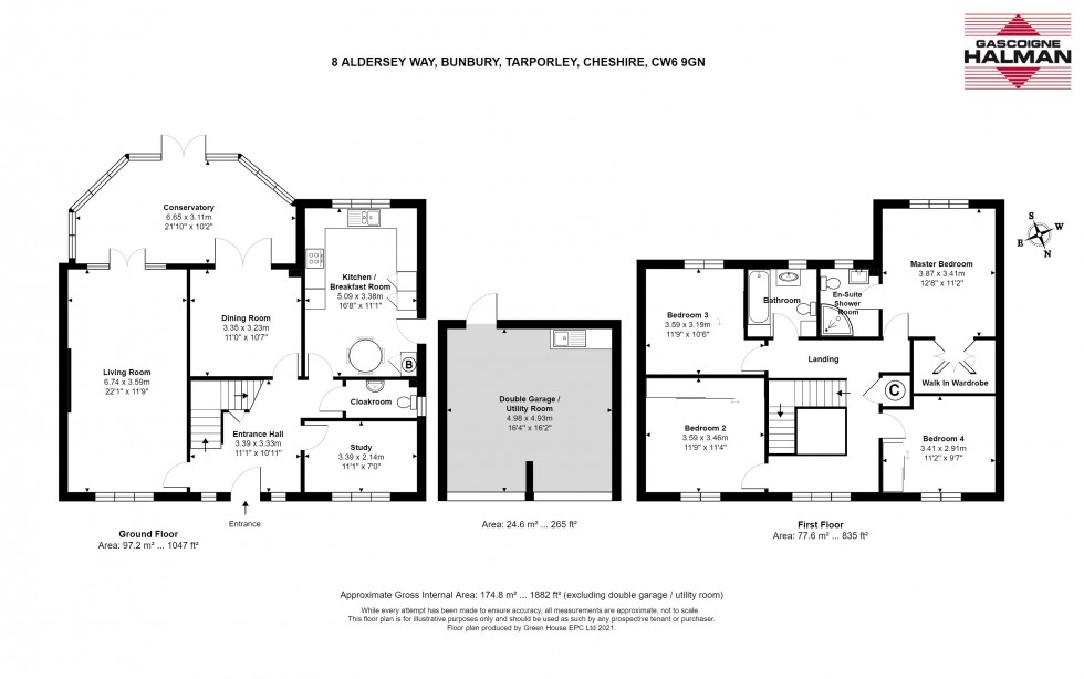 Floorplan for Aldersey Way, Bunbury, Tarporley