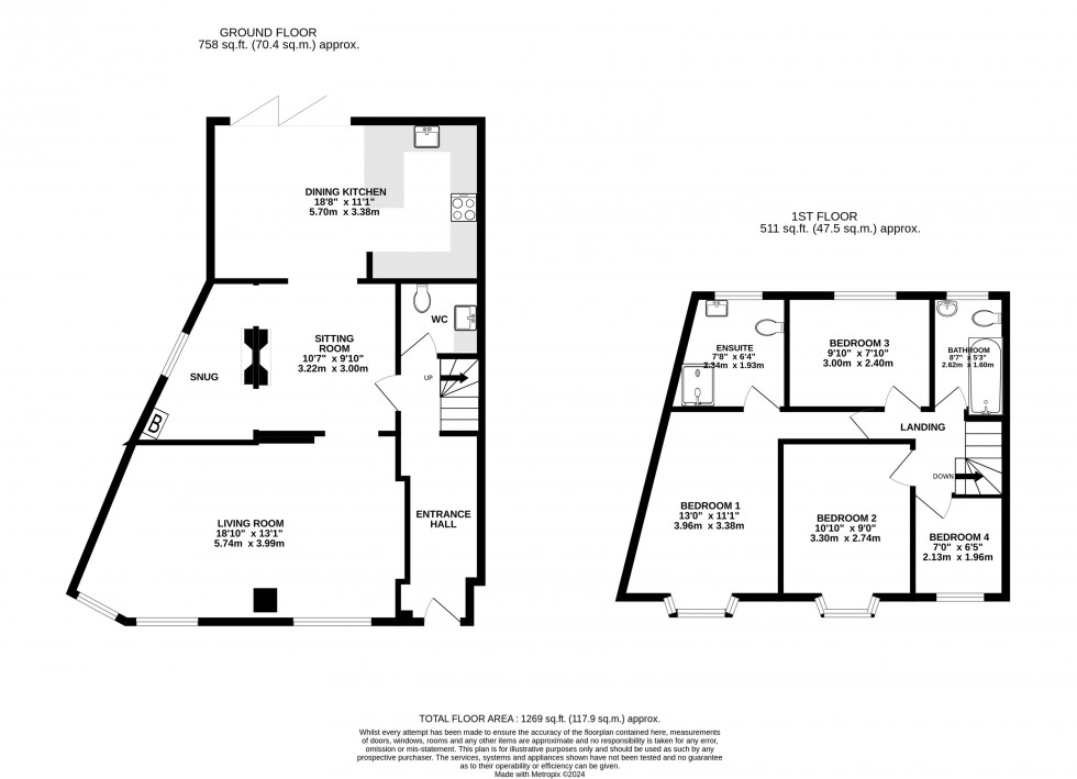 Floorplan for Moor Lane, Wilmslow