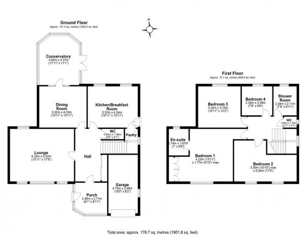 Floorplan for Bradley Lane, Frodsham