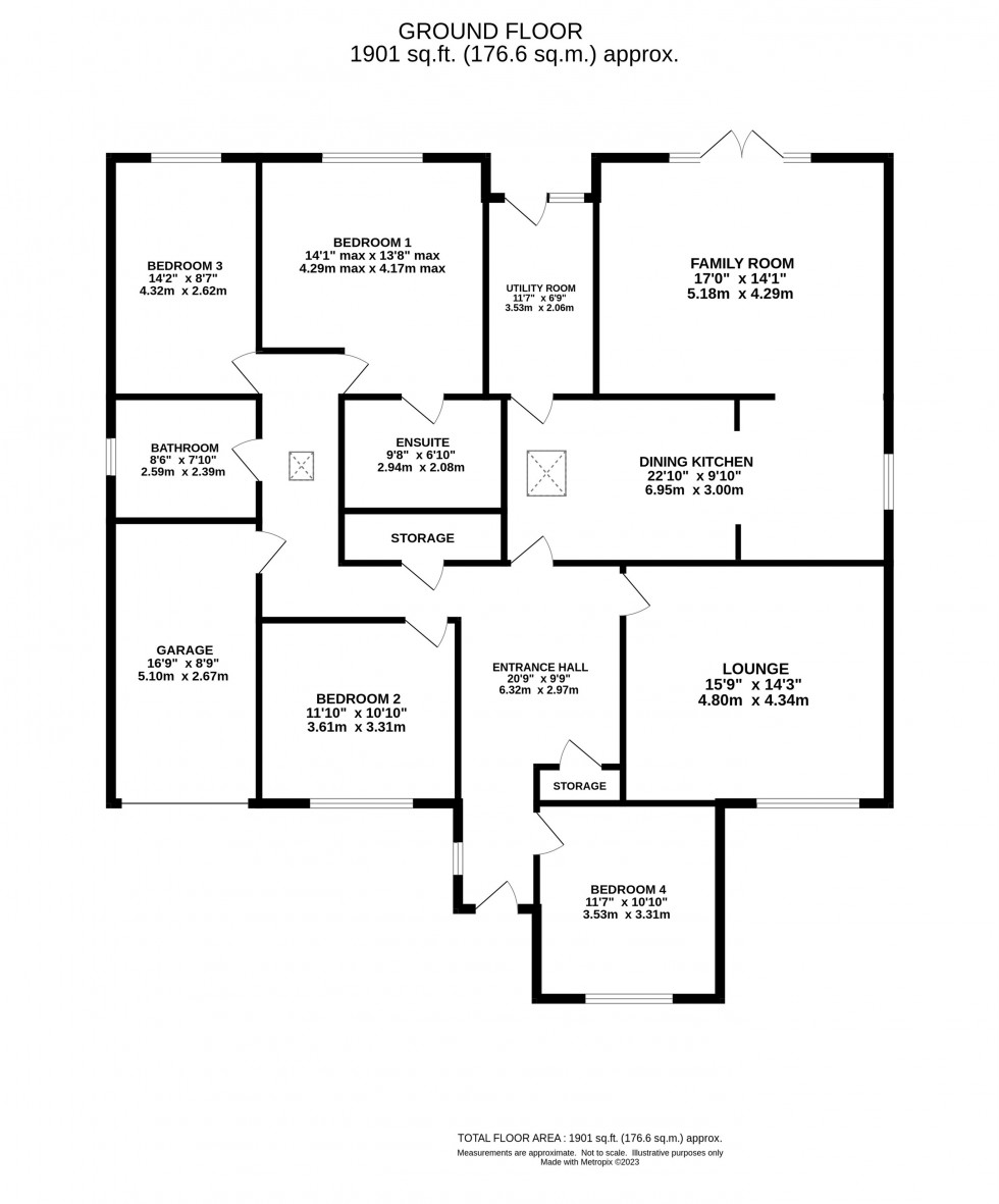 Floorplan for Street Lane, Lower Whitley, Warrington