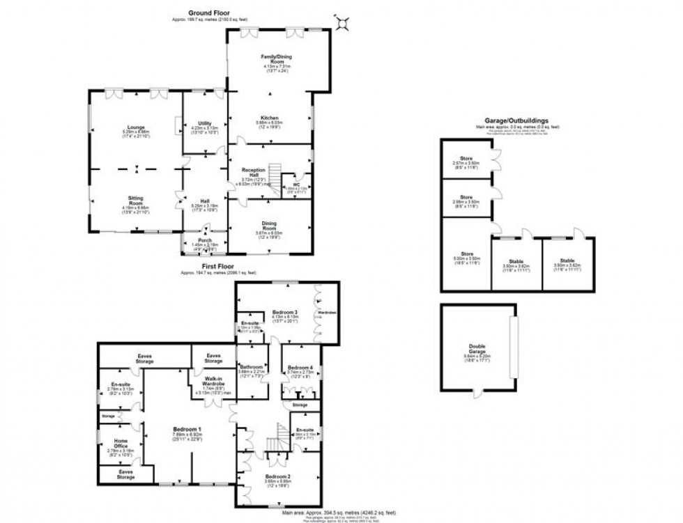 Floorplan for Dobers Lane, Frodsham