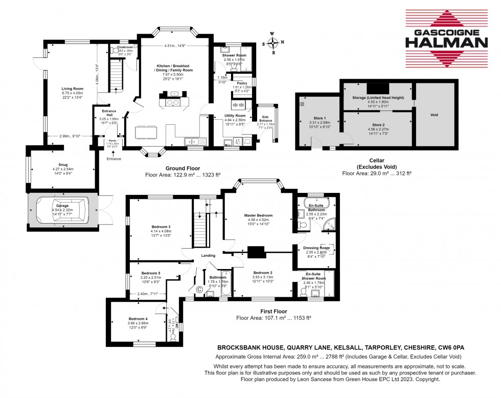 Floorplan for Quarry Lane, Kelsall