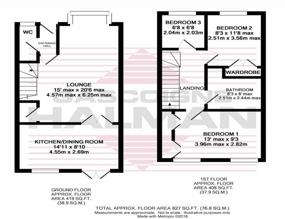 Floorplan for Birkdale Place, Little Ees Lane, Sale