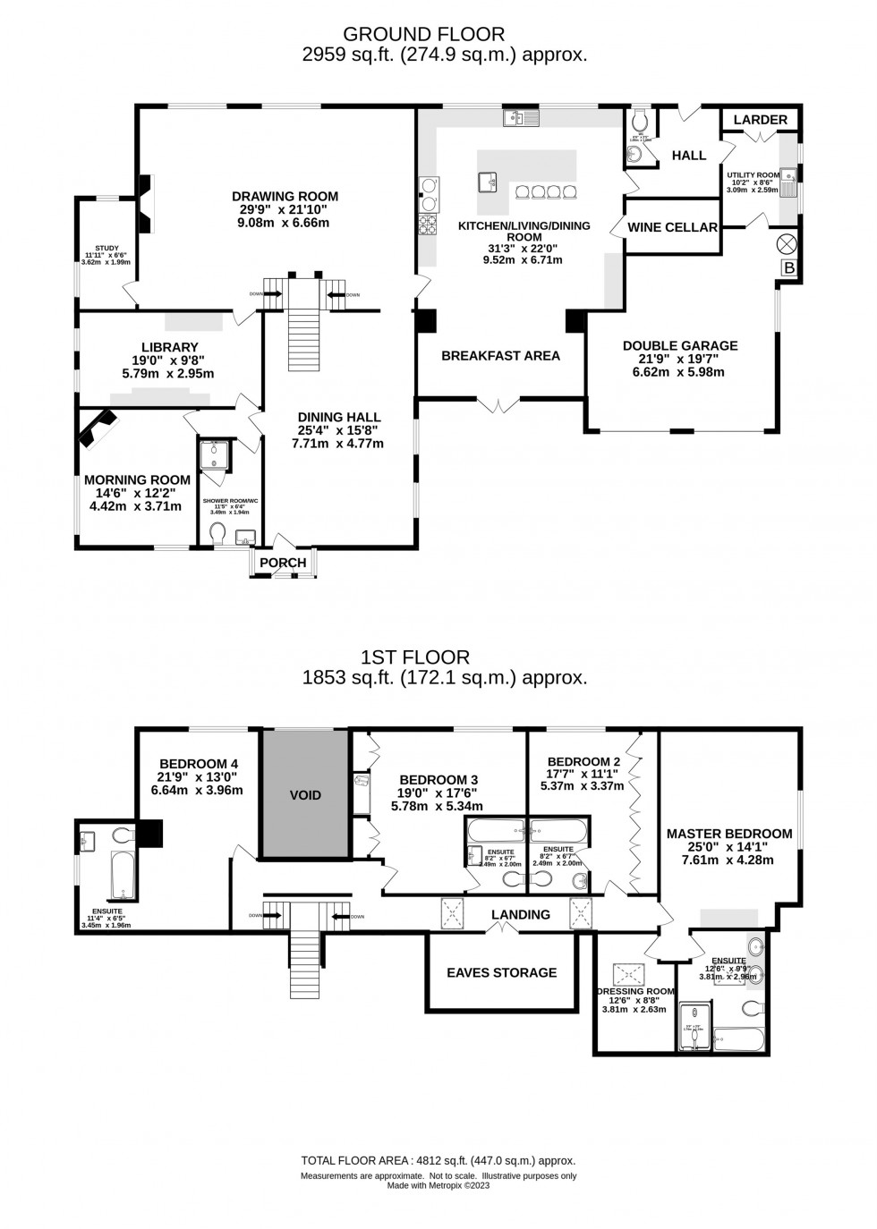 Floorplan for Swythamley Hall, Rushton Spencer