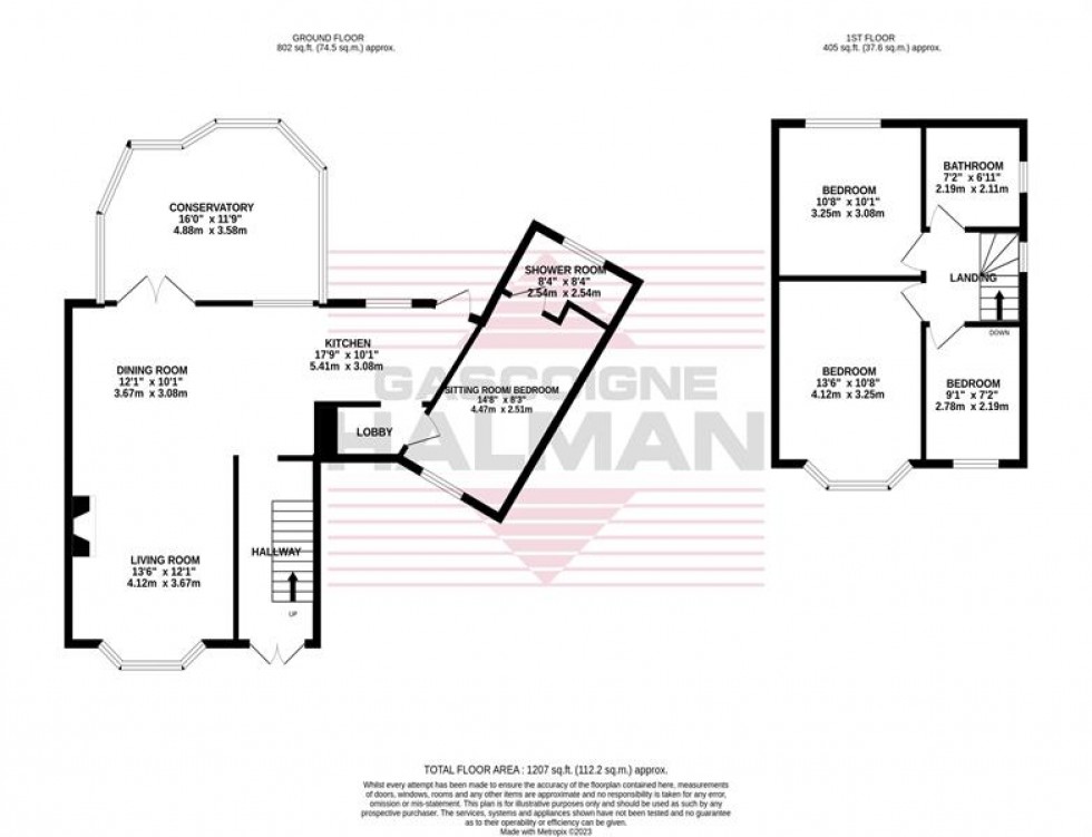 Floorplan for Motcombe Road, Heald Green