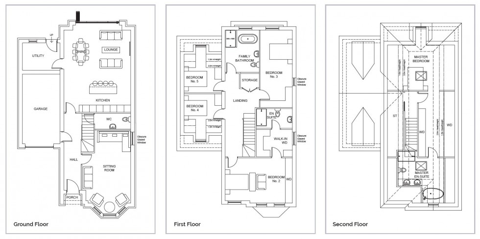 Floorplan for Higher Lane, Lymm