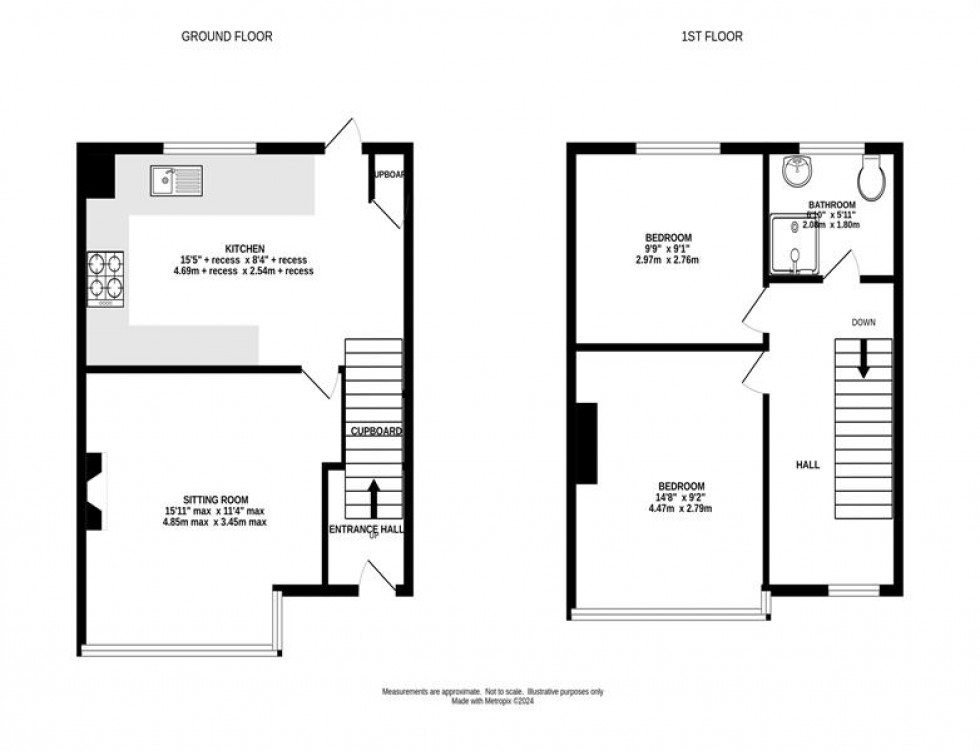 Floorplan for Williamson Road, Whaley Bridge, High Peak