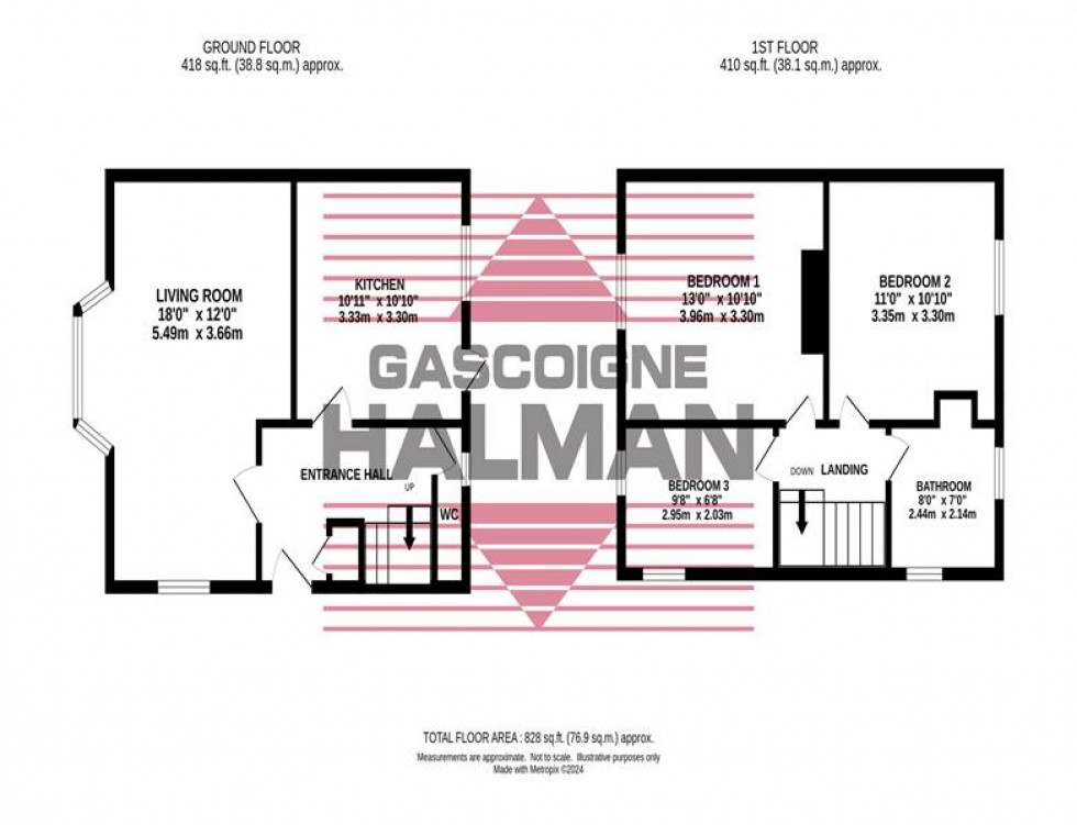 Floorplan for Farndon Avenue, Hazel Grove, Stockport