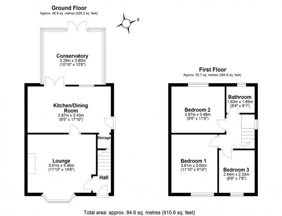 Floorplan for Lancaster Road, Cadishead, Manchester