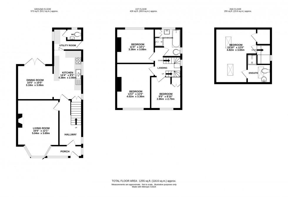 Floorplan for Manor Crescent, Knutsford