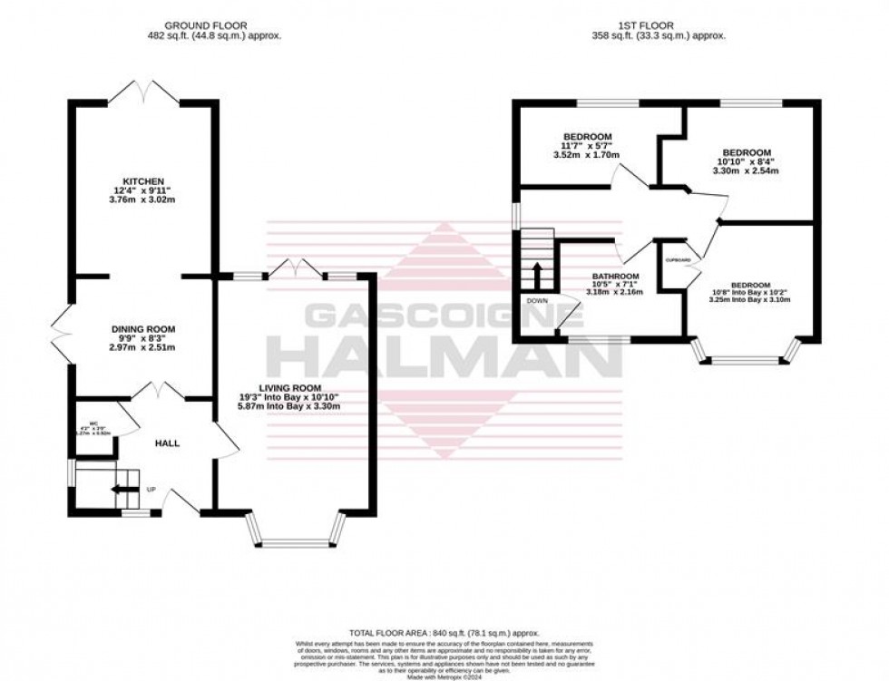 Floorplan for Bolshaw Road, Heald Green, Stockport