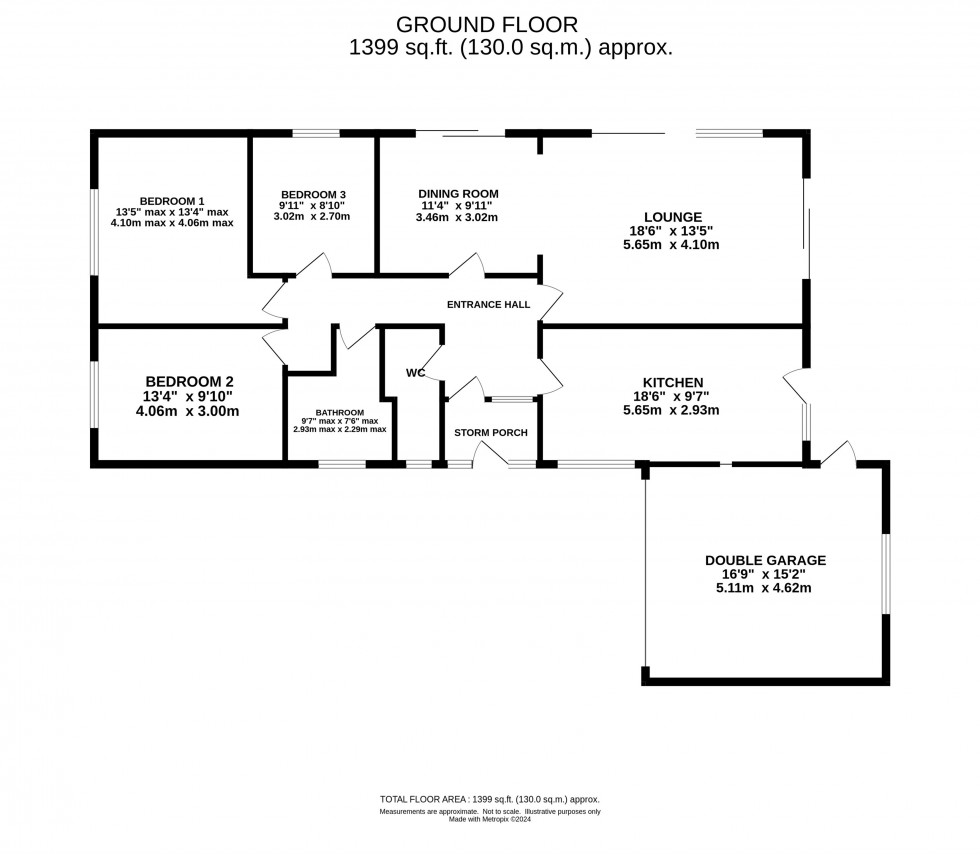 Floorplan for Beechways, Appleton, Warrington