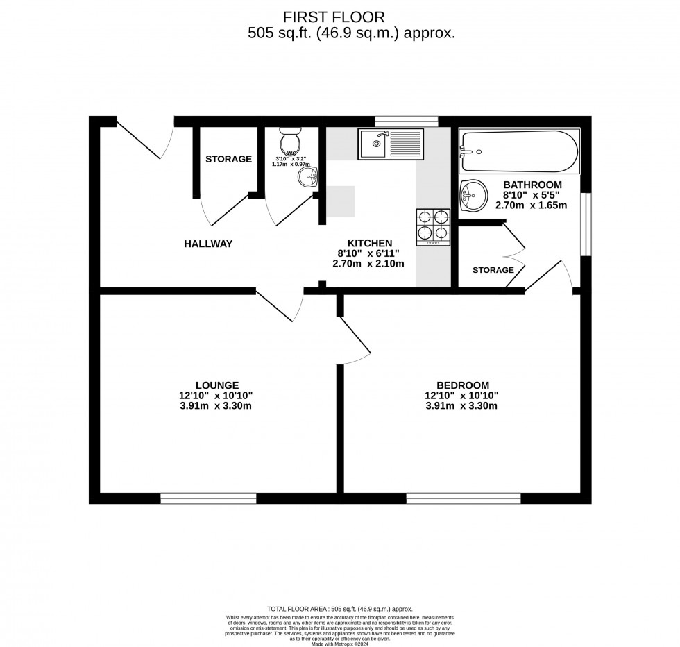 Floorplan for Bolleynwood Court, Lacey Green, Wilmslow