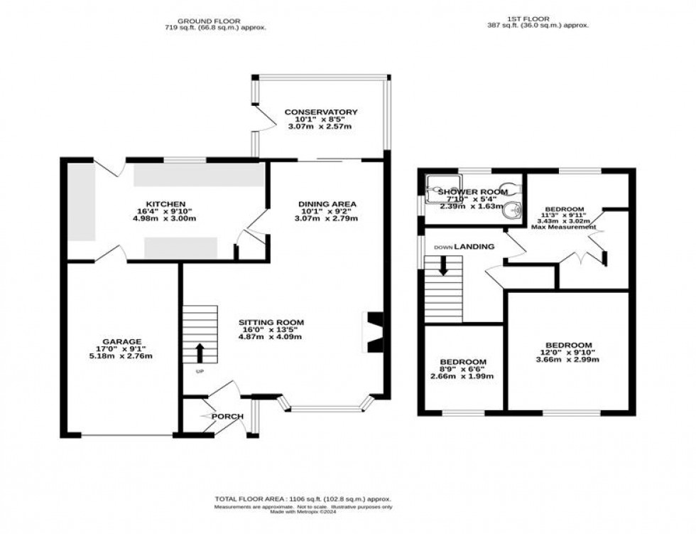 Floorplan for Chantry Road, Disley, Stockport