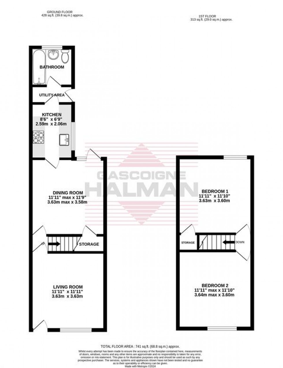 Floorplan for Jackson Street, Cheadle