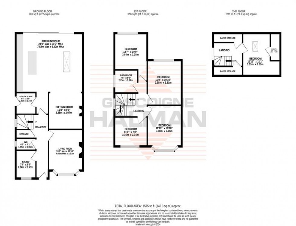 Floorplan for Craddock Road, Sale