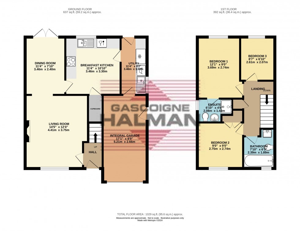 Floorplan for Overdale Drive, Glossop