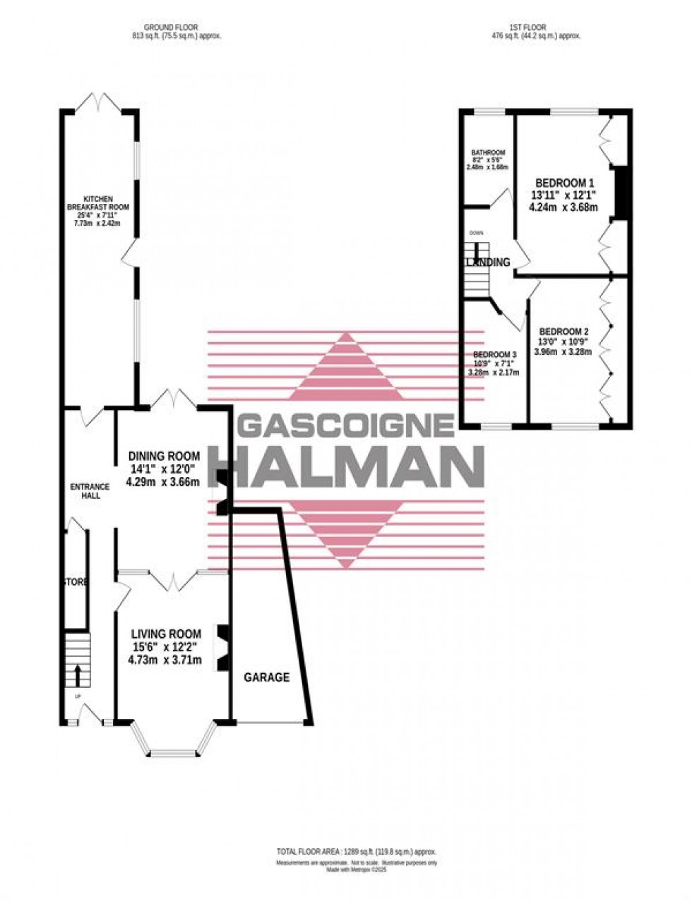 Floorplan for Ack Lane East, Bramhall