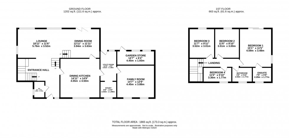 Floorplan for Wilton Crescent, Alderley Edge