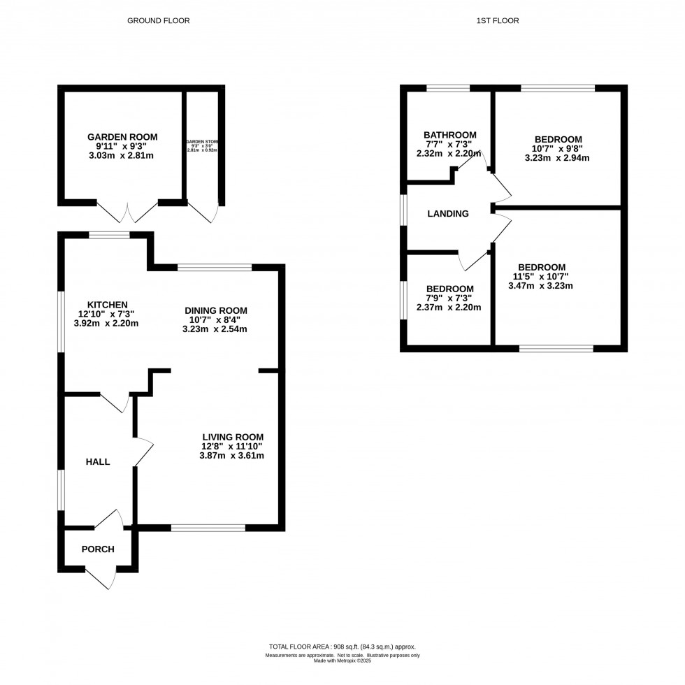 Floorplan for Sherwood Road, Woodley, Stockport