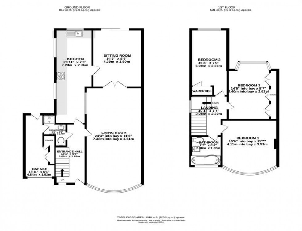 Floorplan for Delaine Road, Withington