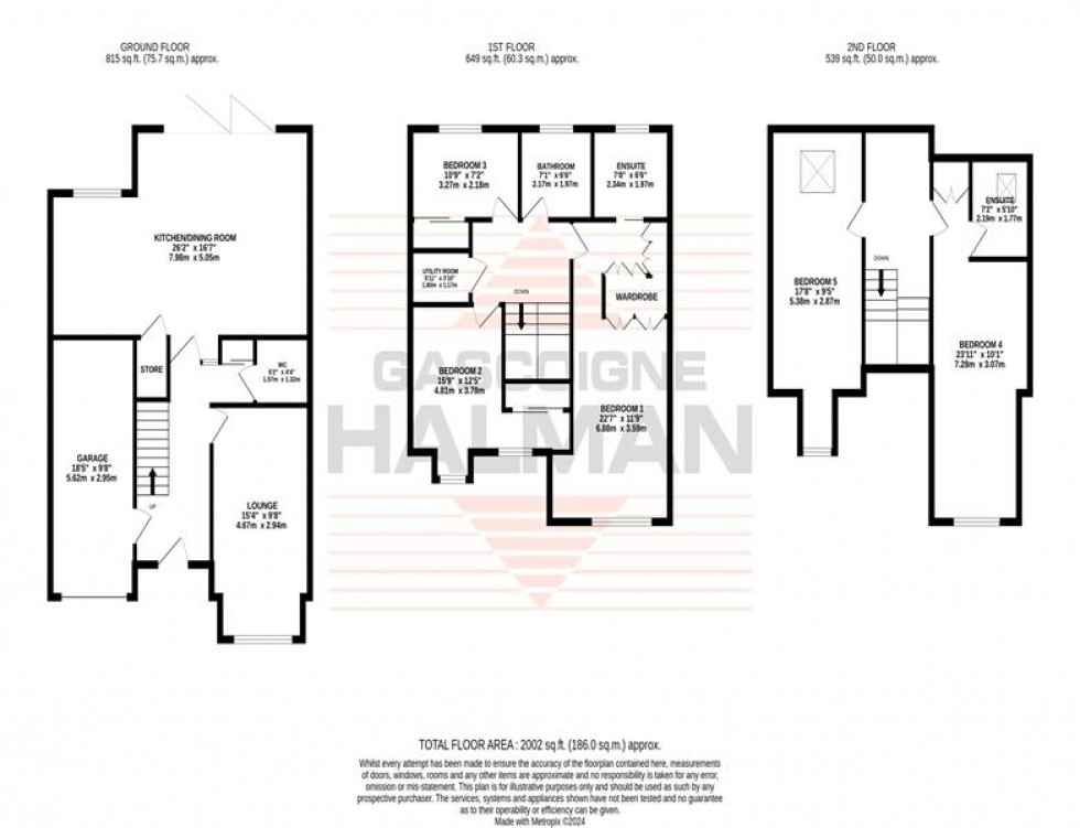 Floorplan for Park House Drive, Sale