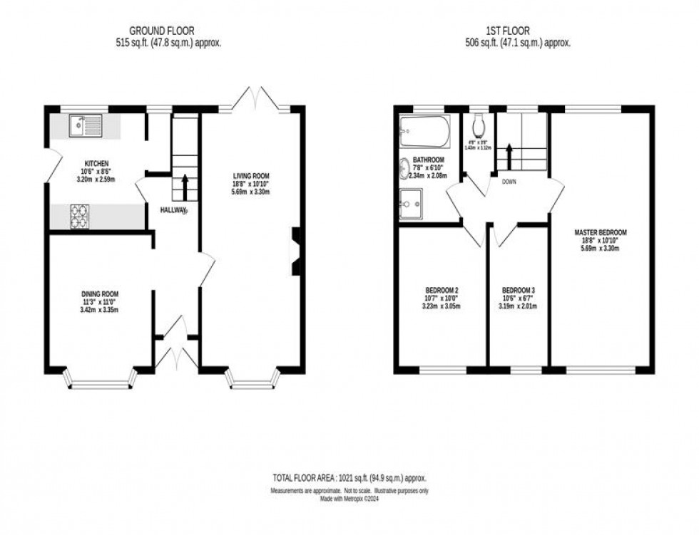 Floorplan for Ridge Avenue, Hale Barns, Altrincham