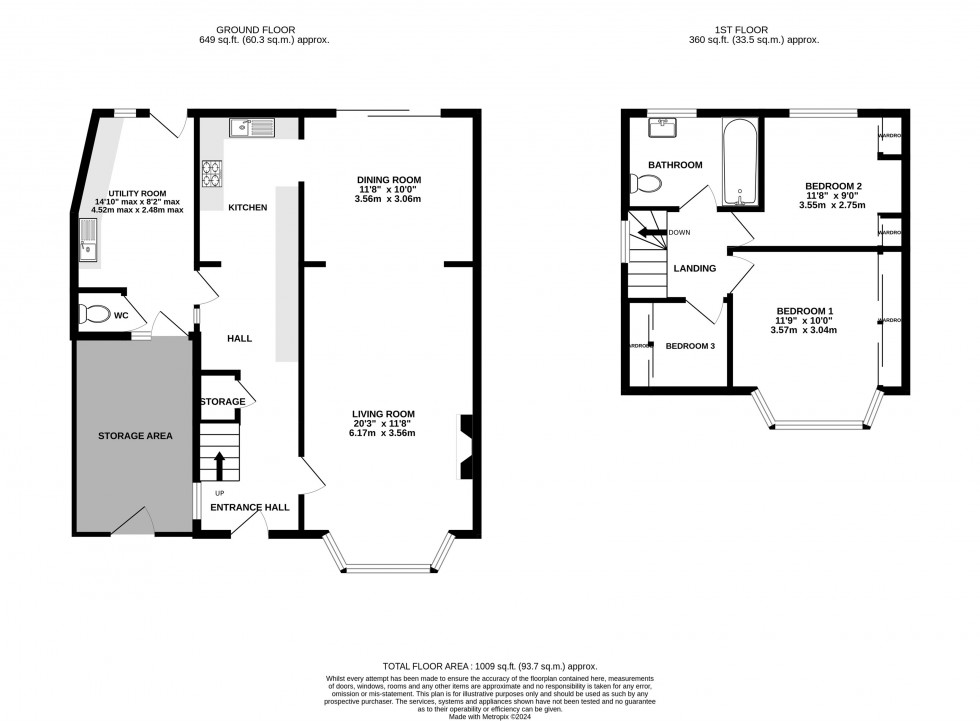 Floorplan for Albany Road, Wilmslow