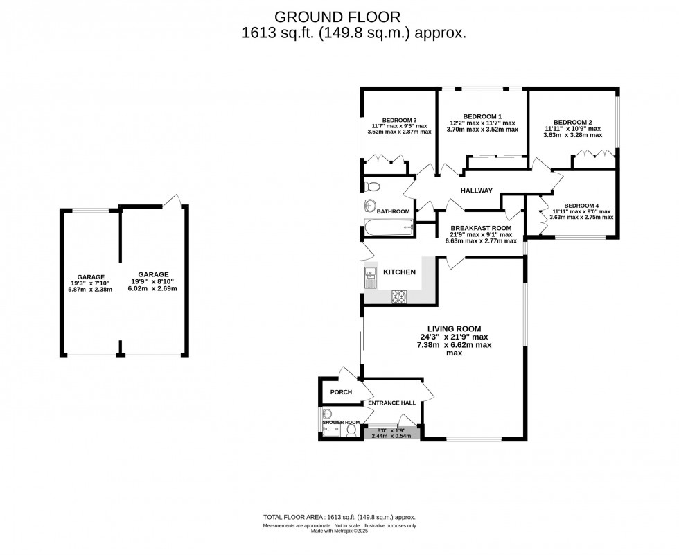 Floorplan for Robert Moffat, High Legh, Knutsford