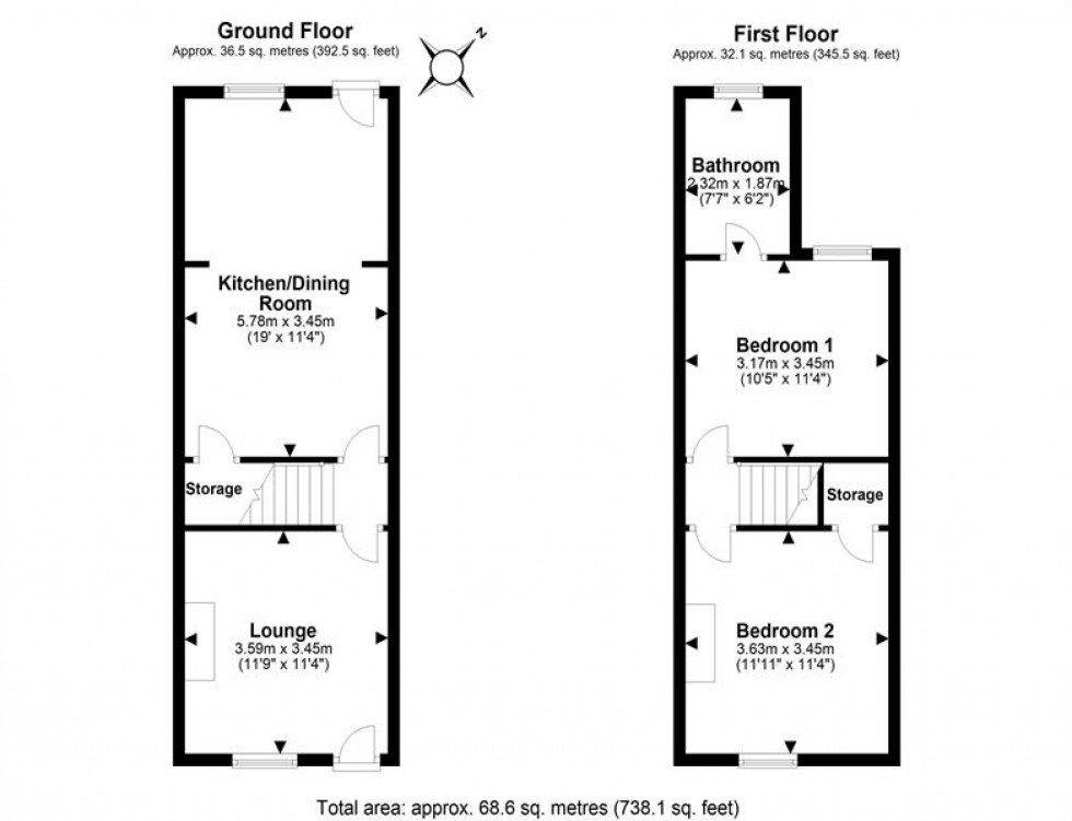 Floorplan for Ship Street, Frodsham