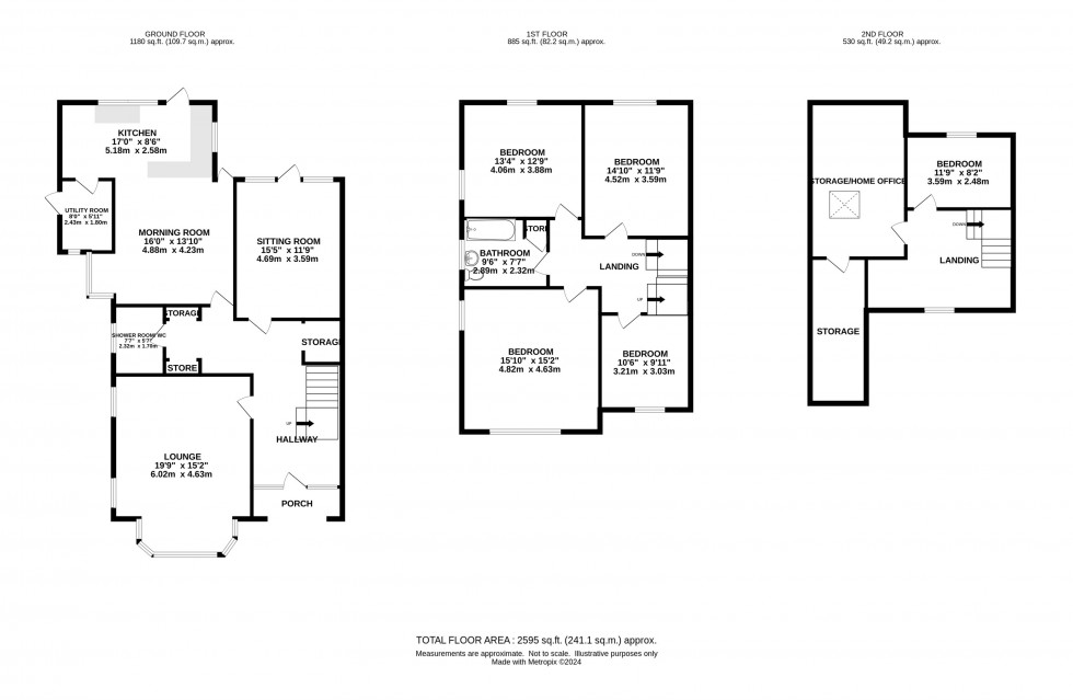 Floorplan for Longhurst Lane, Mellor, Stockport