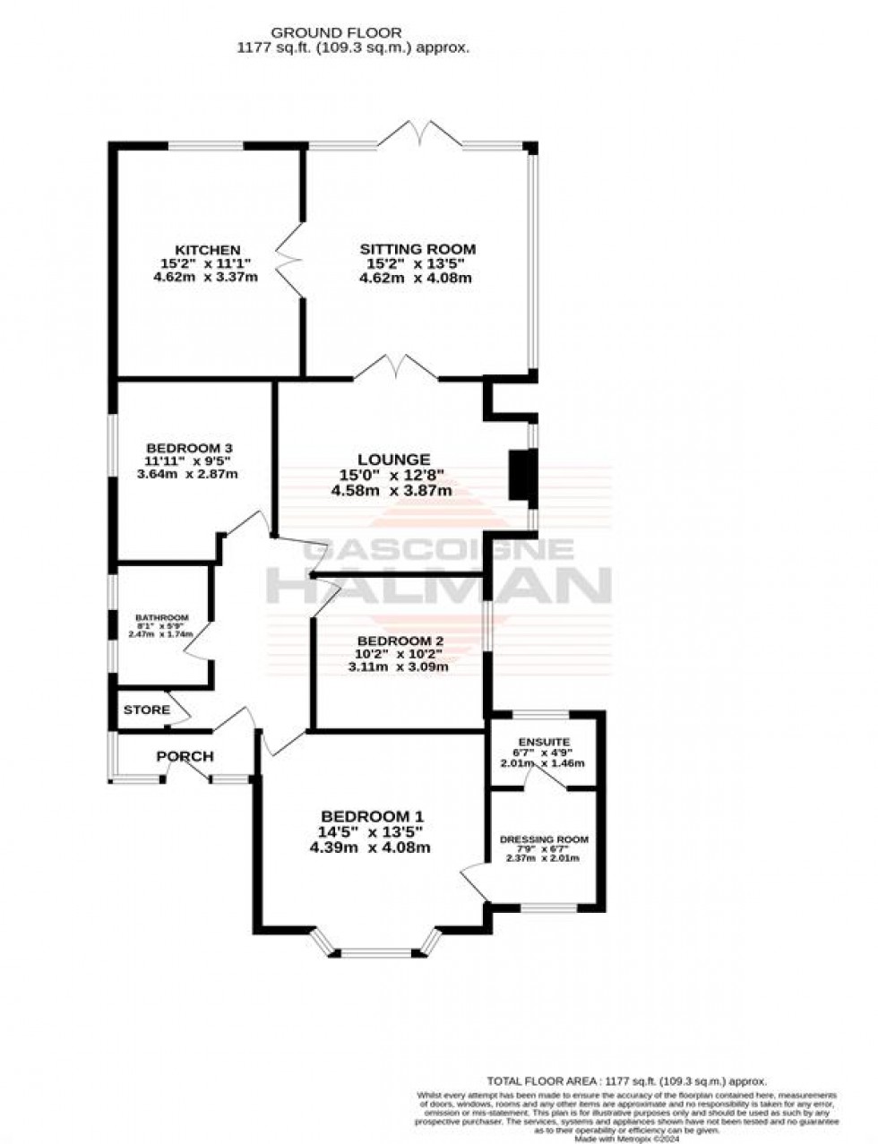 Floorplan for Stoneleigh Avenue, Sale