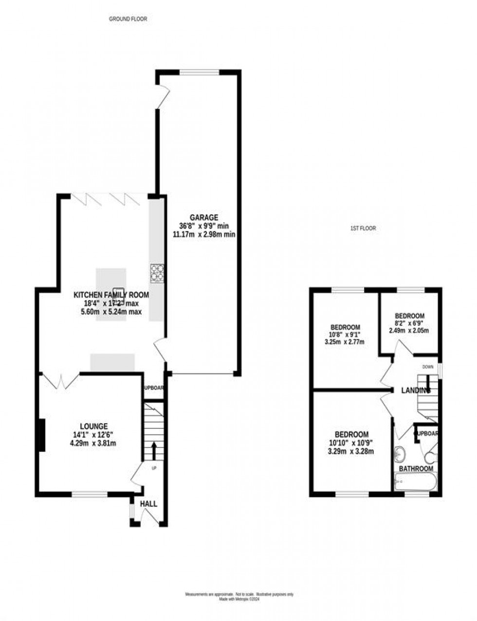 Floorplan for Rowton Grange Road, Chapel-En-Le-Frith, High Peak