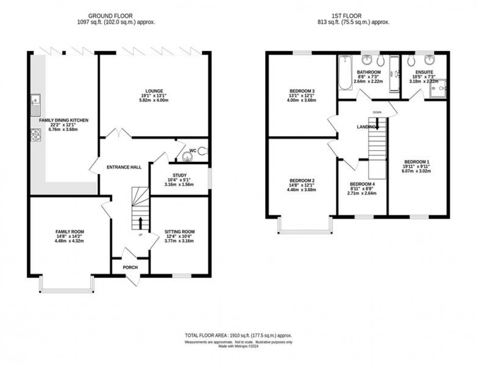 Floorplan for Longhurst Lane, Mellor