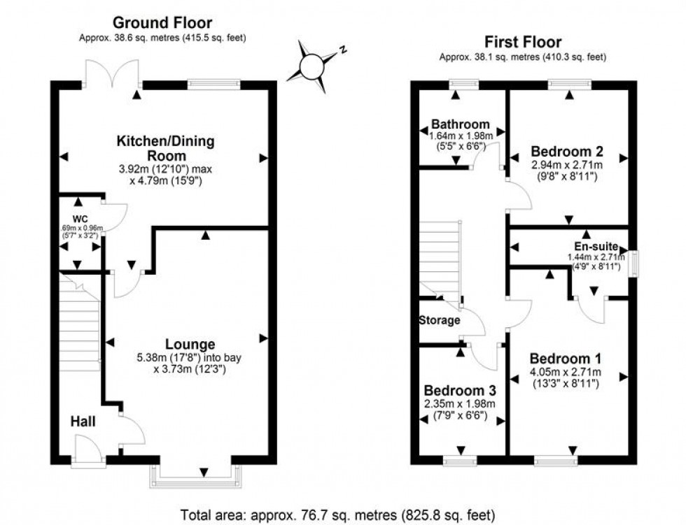 Floorplan for Croft Road, Helsby, Frodsham