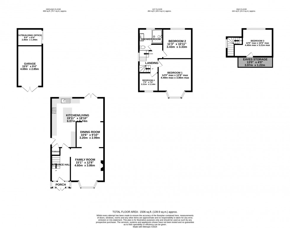 Floorplan for Marlow Drive, Handforth 