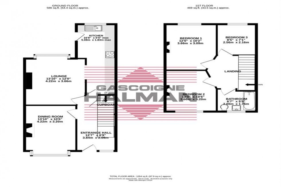 Floorplan for Stanley Road, Cheadle Hulme