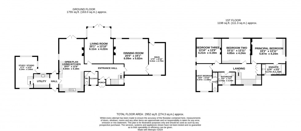 Floorplan for Weston Road, Wilmslow