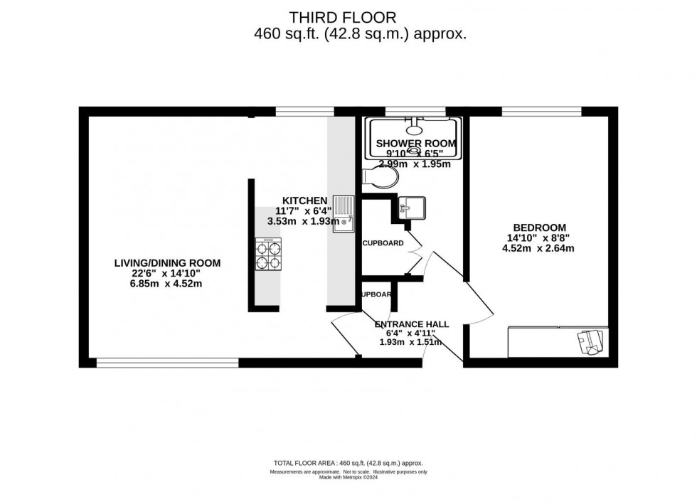 Floorplan for 71 Beech House, The Beeches, West Didsbury