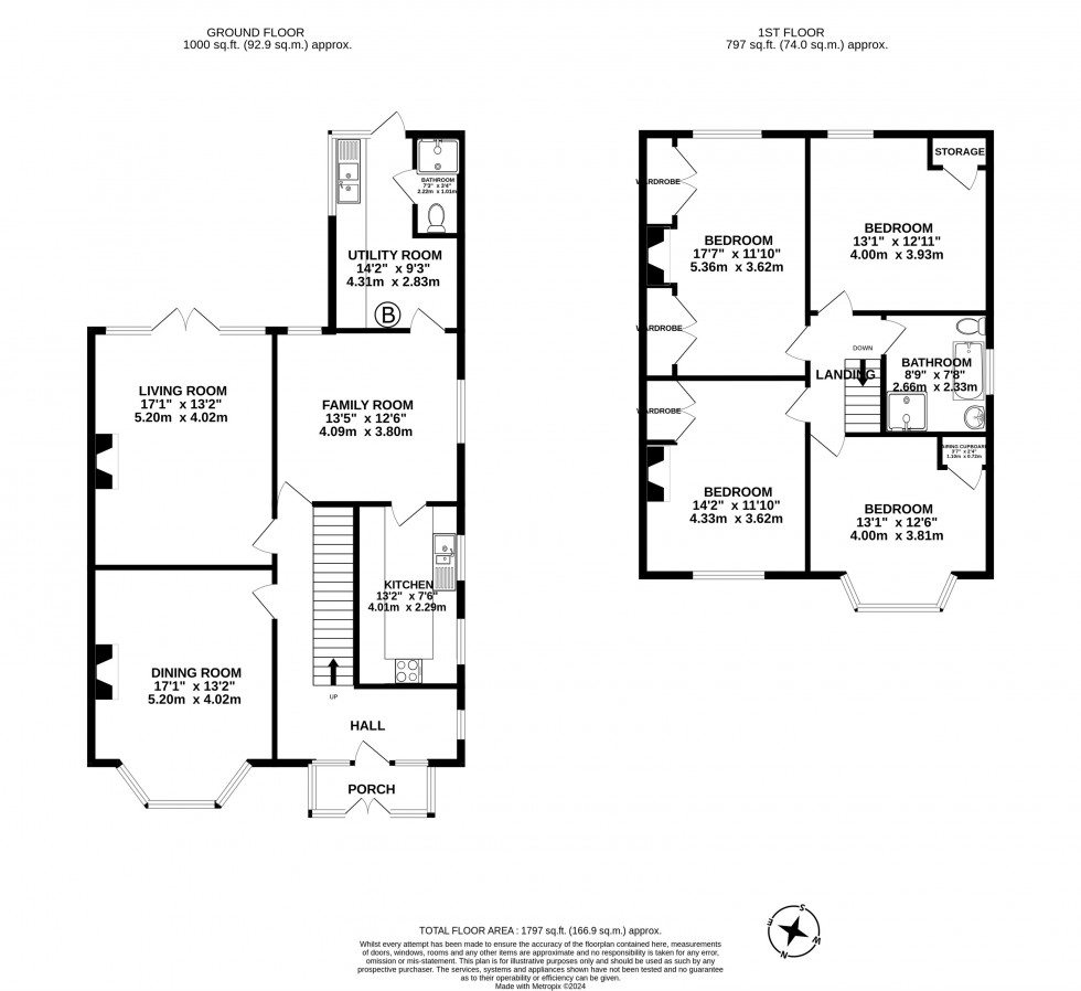 Floorplan for Brook Road, Lymm