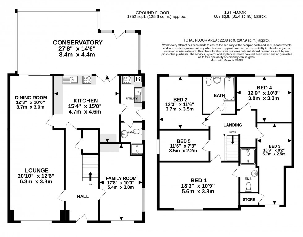 Floorplan for Gorse Bank Road, Hale Barns