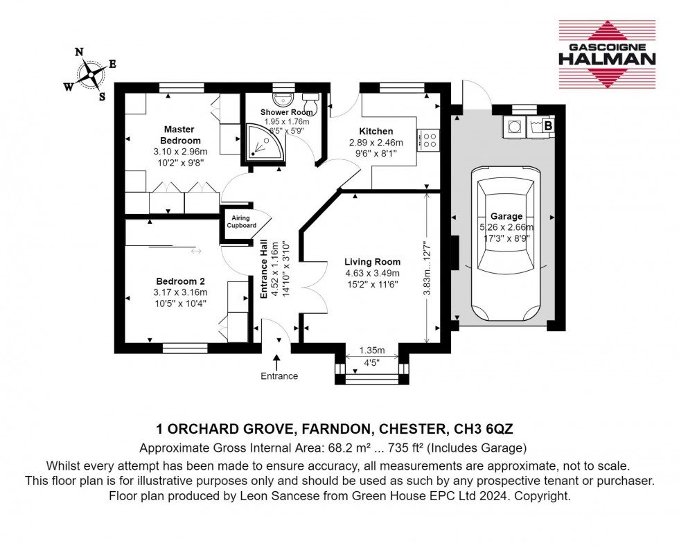 Floorplan for Orchard Grove, Farndon