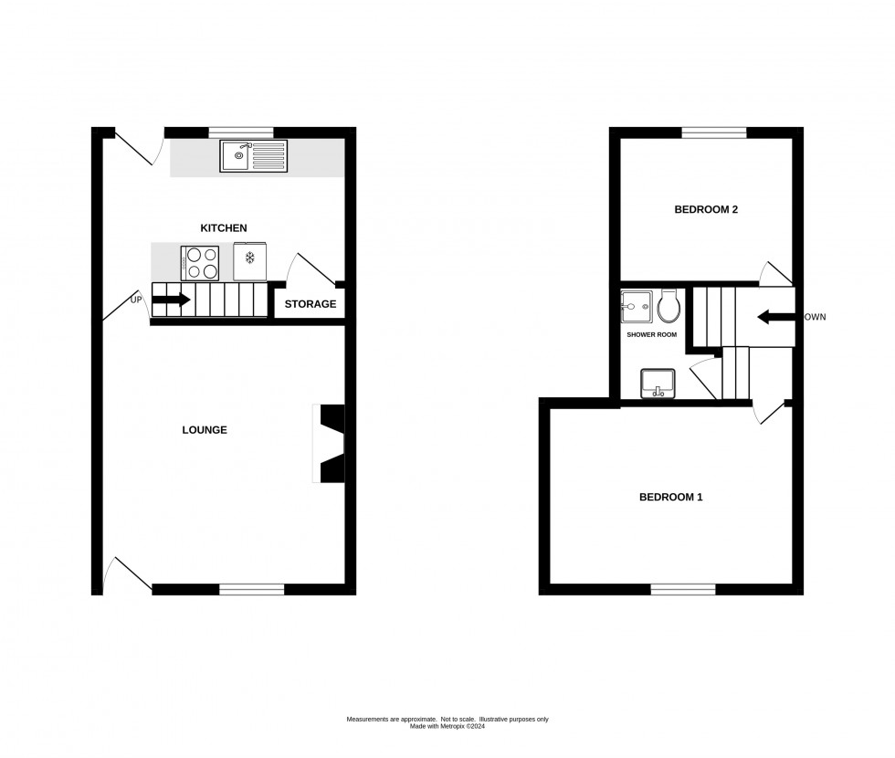 Floorplan for Bingswood Avenue, Whaley Bridge, High Peak