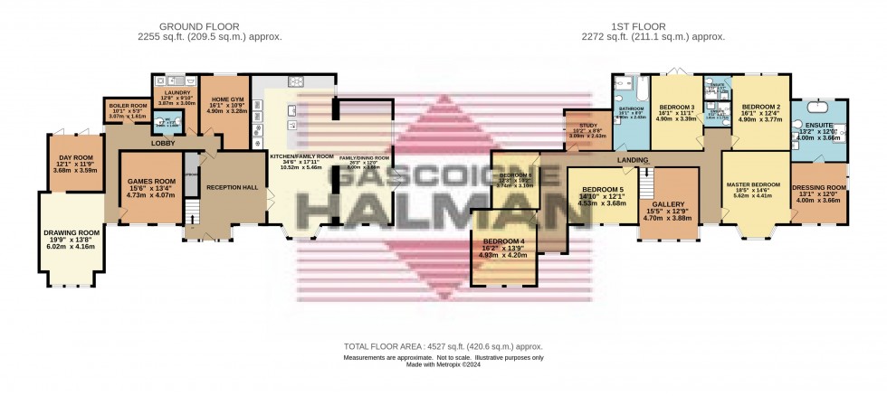 Floorplan for Hawkshead Fold, Glossop