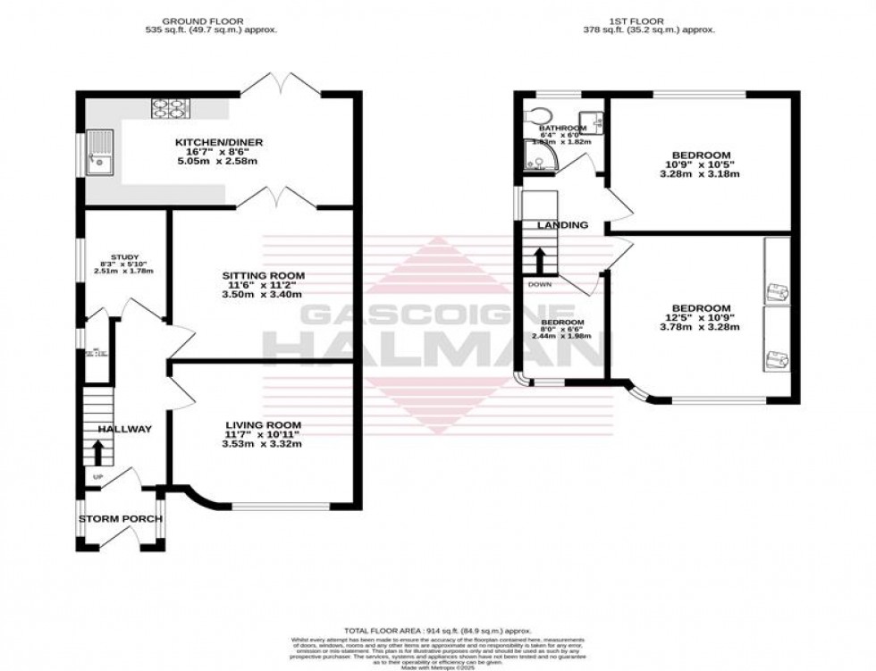 Floorplan for Bird Hall Road, Cheadle Hulme