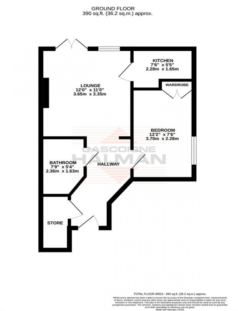 Floorplan for Pegasus Court, Broad Road, Sale