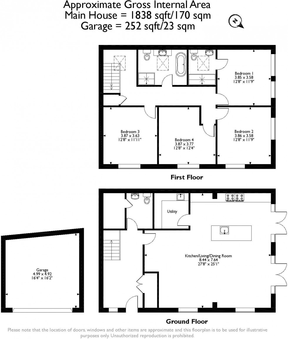 Floorplan for Forge Way, Tarvin, Chester